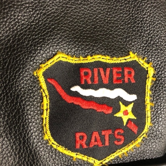 Leather Vest Western Style Biker Size 38 Patches - Picture 8 of 11